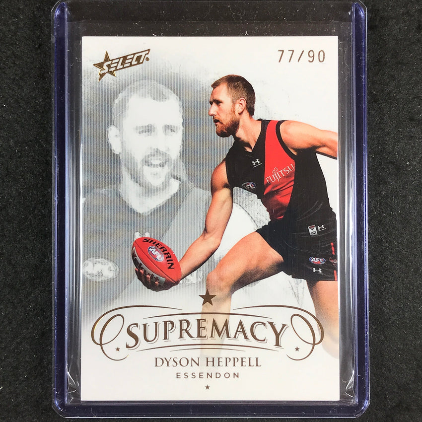 2021 Select AFL Supremacy DYSON HEPPELL Base Gold 77/90