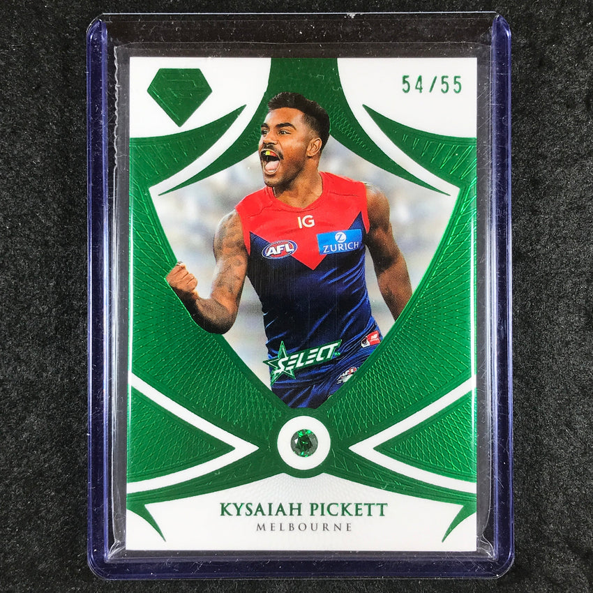2023 Select AFL Gem KYSAIAH PICKETT Emerald 54/55