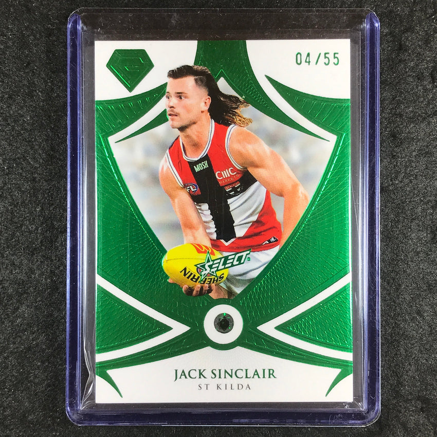 2023 Select AFL Gem JACK SINCLAIR Emerald 04/55