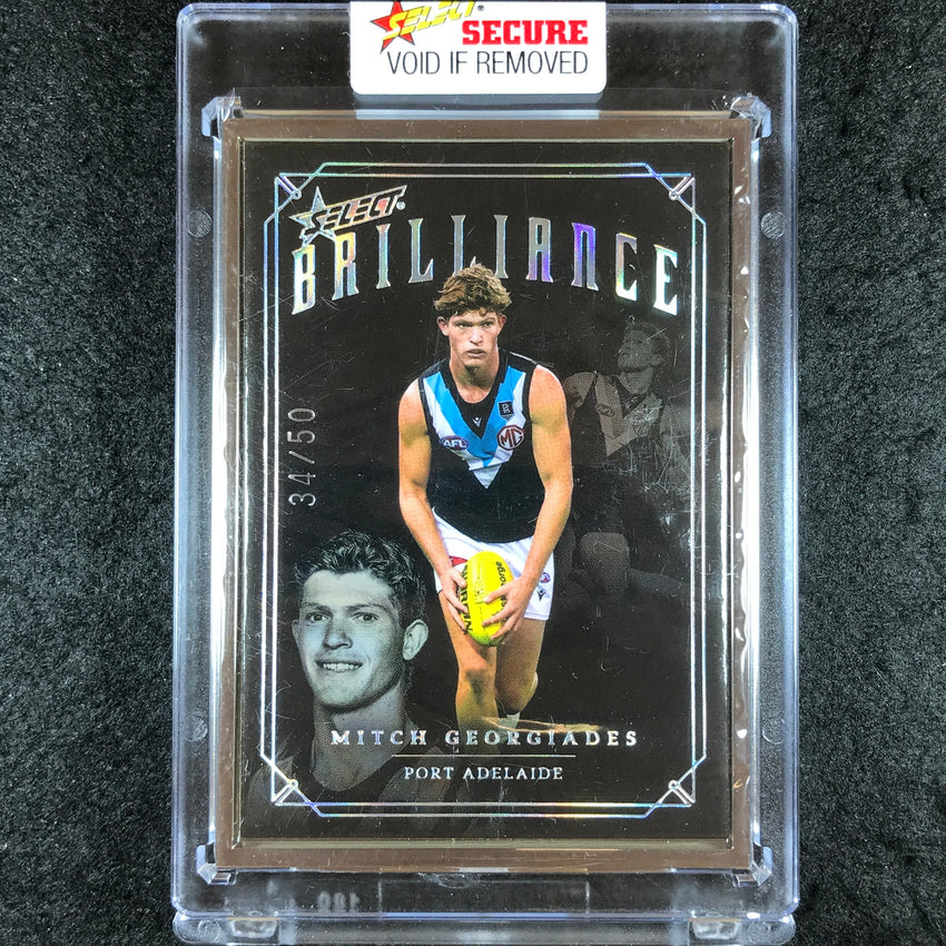 2022 Select AFL Brilliance MITCH GEORGIADES Platinum Frame 34/50