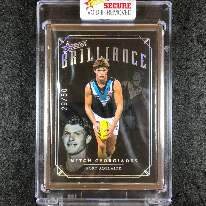 2022 Select AFL Brilliance MITCH GEORGIADES Platinum Frame 29/50