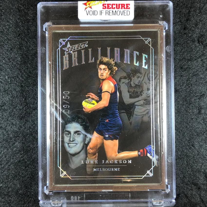 2022 Select AFL Brilliance LUKE JACKSON Platinum Frame 09/50