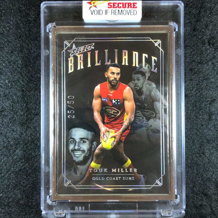 2022 Select AFL Brilliance TOUK MILLER Platinum Frame 25/50