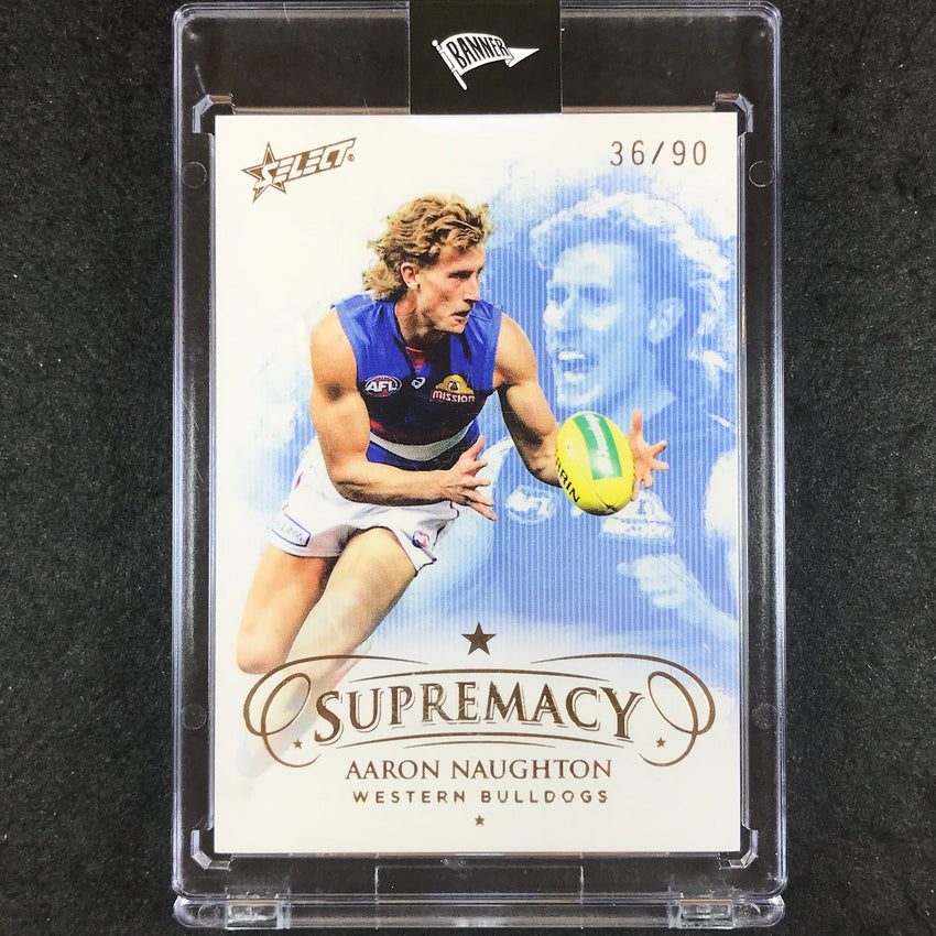 2021 Select AFL Supremacy AARON NAUGHTON Base Gold 36/90