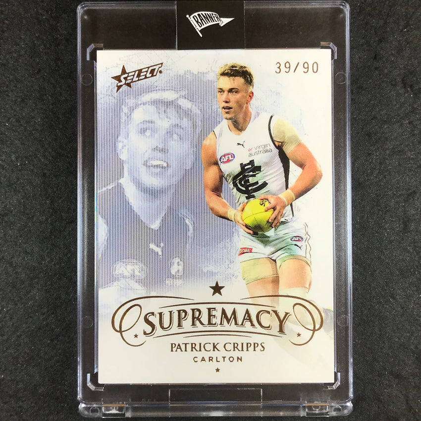 2021 Select AFL Supremacy PATRICK CRIPPS Base Gold 39/90