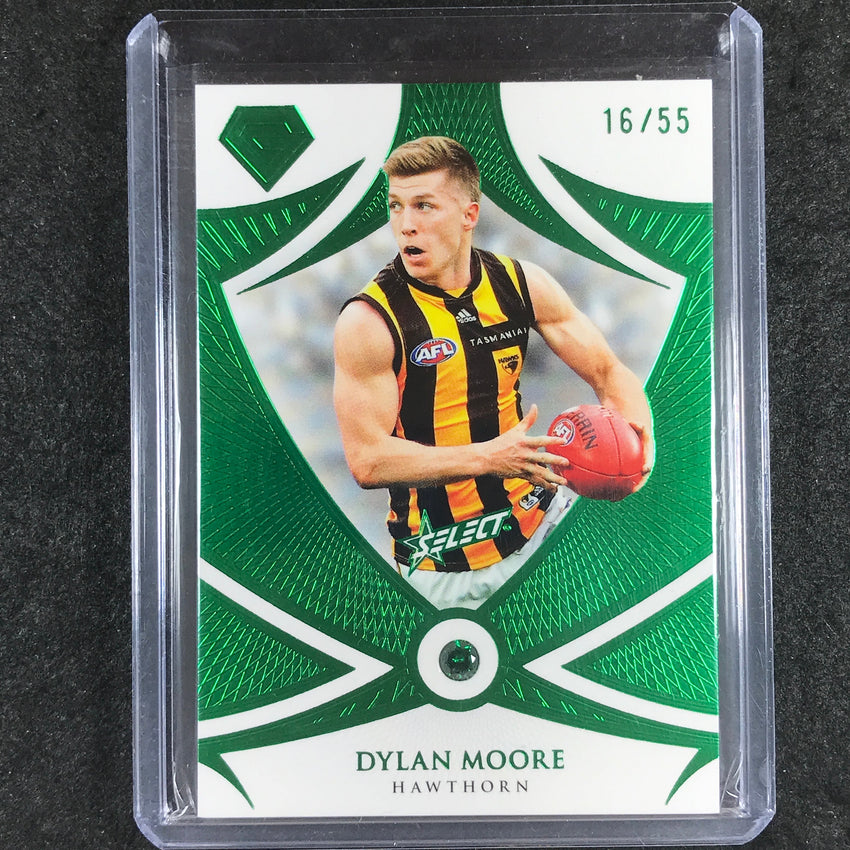 2023 Select AFL Gem DYLAN MOORE Emerald 16/55