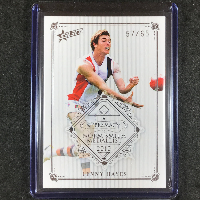 2019 Select AFL Supremacy LENNY HAYES Norm Smith Medallist 57/65