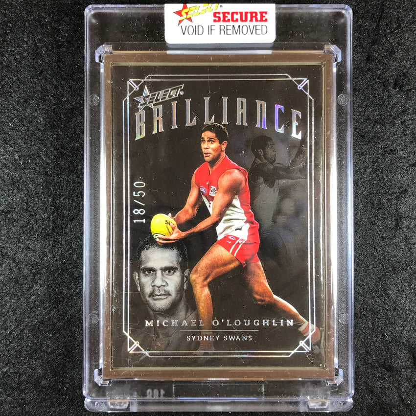 2022 Select AFL Brilliance MICHAEL O'LOUGHLIN Gold Frame 18/50