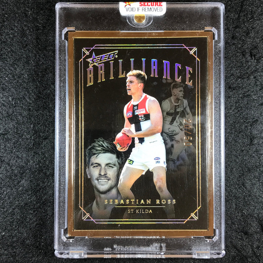 2020 Select AFL Brilliance SEBASTIAN ROSS Platinum Frame 20/50