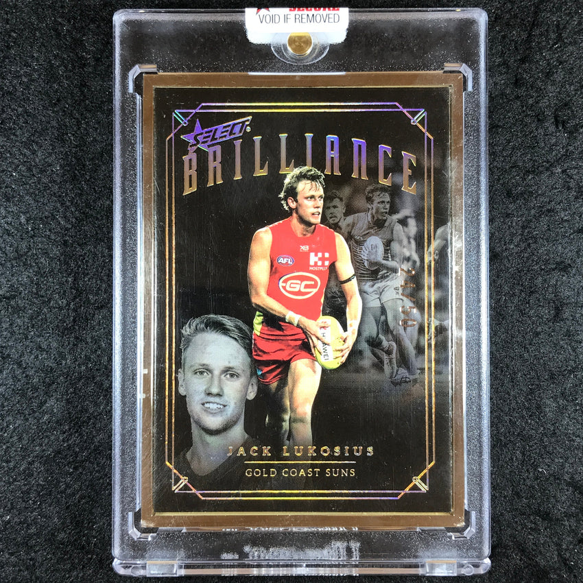 2020 Select AFL Brilliance JACK LUKOSIUS Platinum Frame 24/50