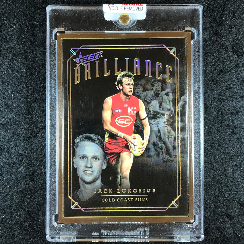 2020 Select AFL Brilliance JACK LUKOSIUS Platinum Frame 28/50