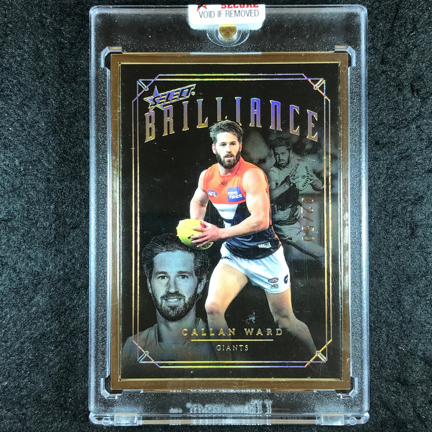 2020 Select AFL Brilliance CALLAN WARD Platinum Frame 02/50