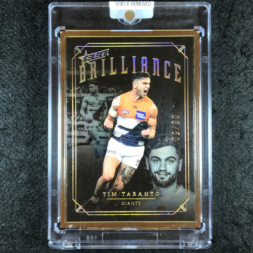 2020 Select AFL Brilliance TIM TARANTO Platinum Frame 06/50