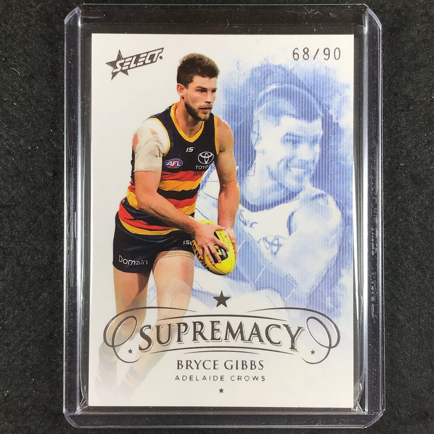 2019 Select AFL Supremacy BRYCE GIBBS Base 68/90