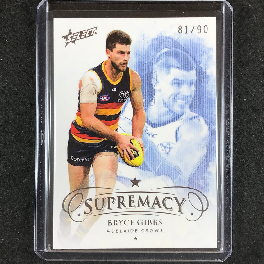 2019 Select AFL Supremacy BRYCE GIBBS Base 81/90