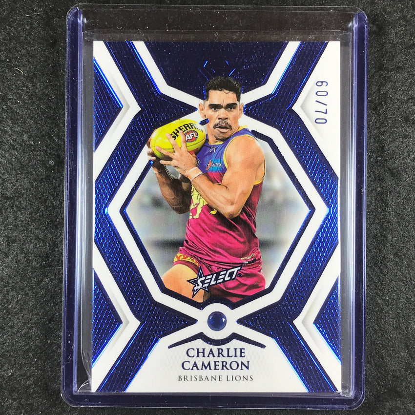 2023 Select AFL Gem CHARLIE CAMERON Sapphire 60/70