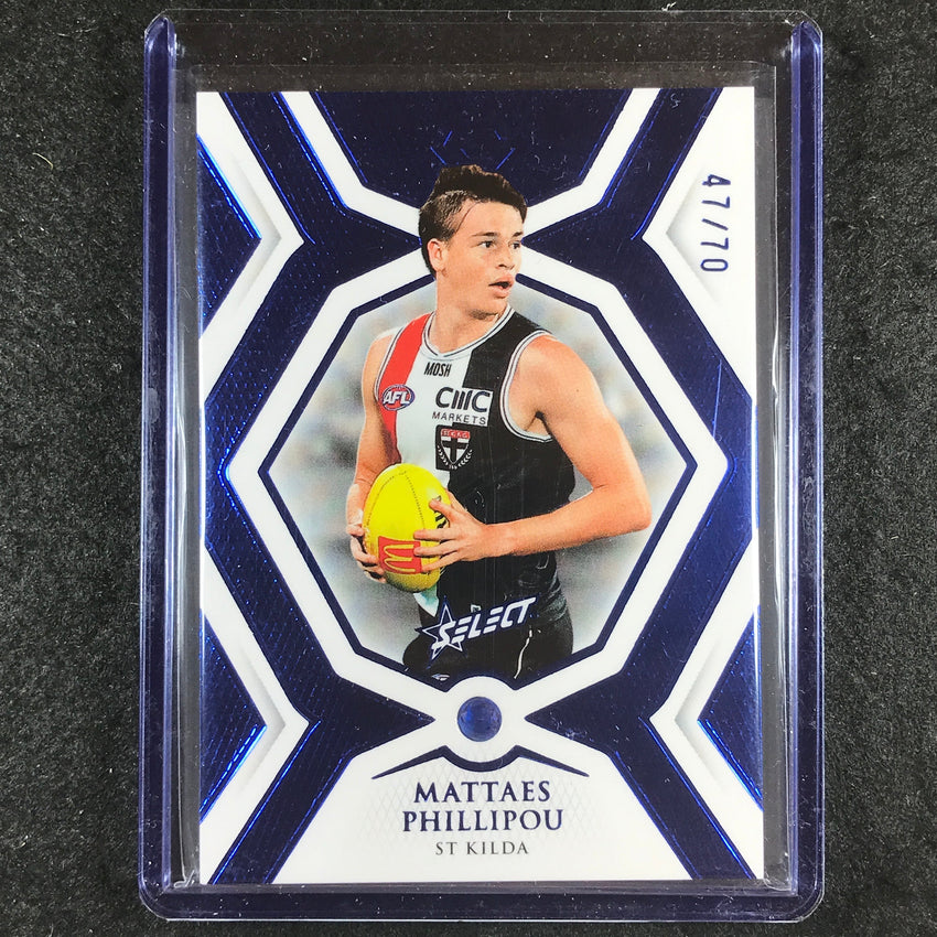 2023 Select AFL Gem MATTAES PHILLIPOU Sapphire 47/70