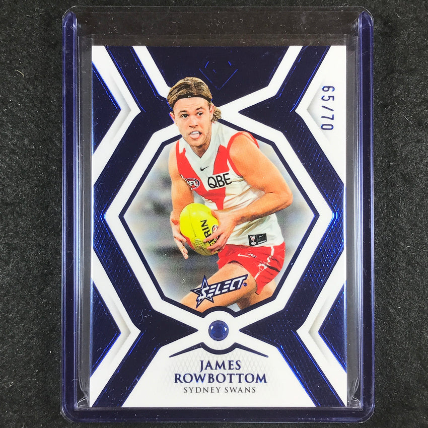 2023 Select AFL Gem JAMES ROWBOTTOM Sapphire 65/70