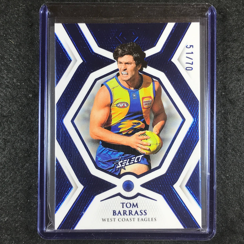 2023 Select AFL Gem TOM BARRASS Sapphire 51/70