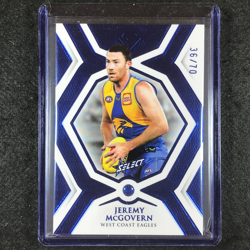 2023 Select AFL Gem JEREMY MCGOVERN Sapphire 36/70