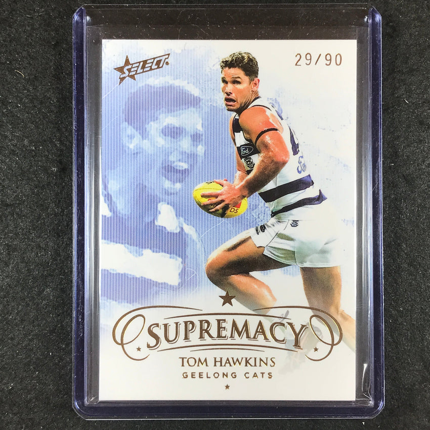 2023 Select AFL Supremacy TOM HAWKINS Base Gold 29/90