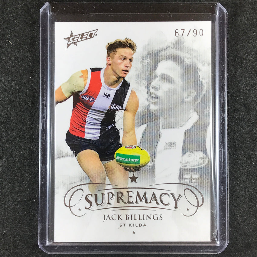2019 Select AFL Supremacy JACK BILLINGS Base 67/90