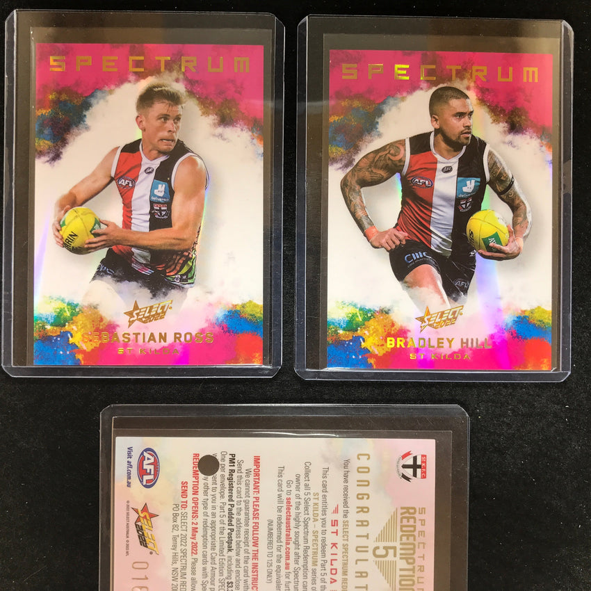 2022 Select AFL Footy Stars ST KILDA Spectrum 5 HILL ROSS 16/125