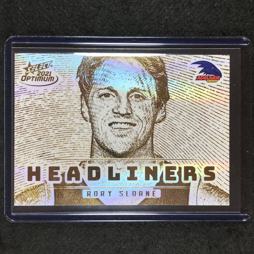 2021 Select AFL Optimum RORY SLOANE Headliners Gold 01/25