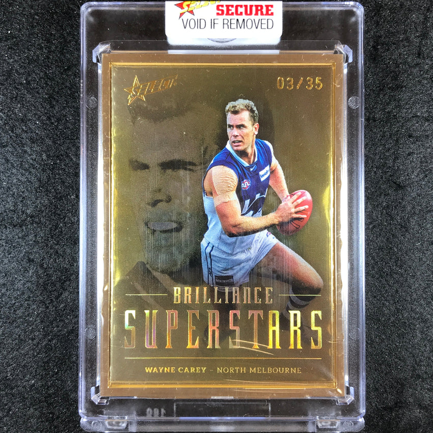 2022 Select AFL Brilliance WAYNE CAREY Superstar Gold 03/35
