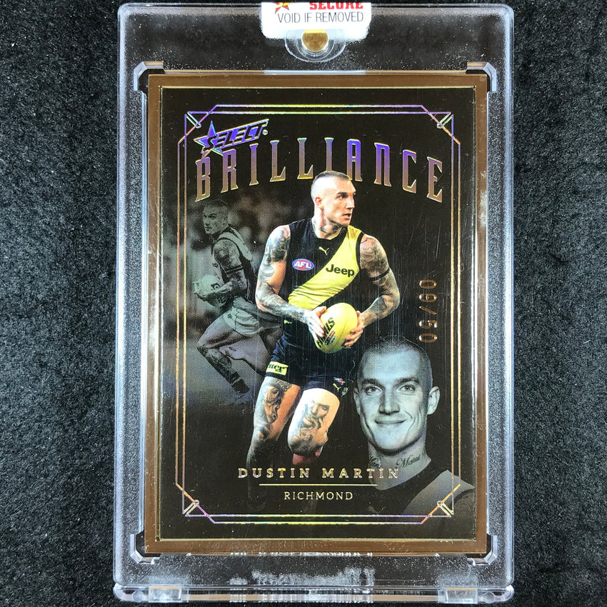 2020 Select AFL Brilliance DUSTIN MARTIN Gold Frame 09/50
