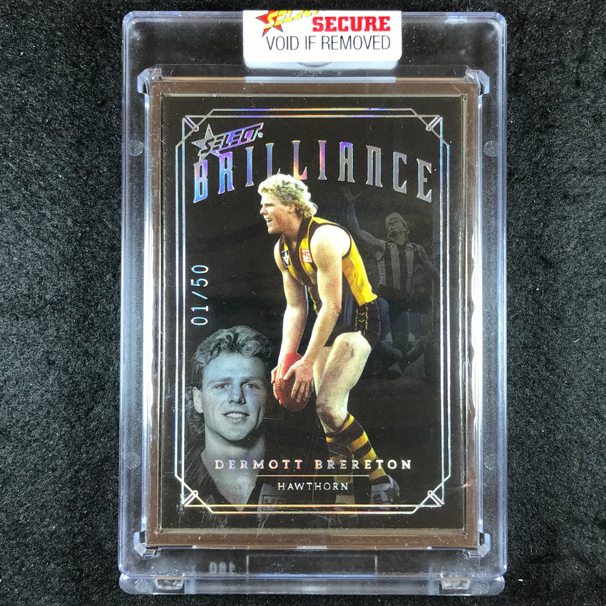 2022 Select AFL Brilliance DERMOTT BRERETON Platinum Frame 01/50