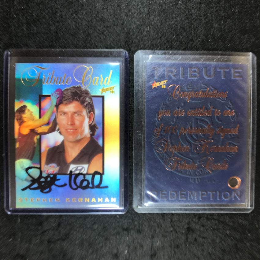 1998 Select AFL Signature Series STEPHEN KERNAHAN Tribute Signature 82/100