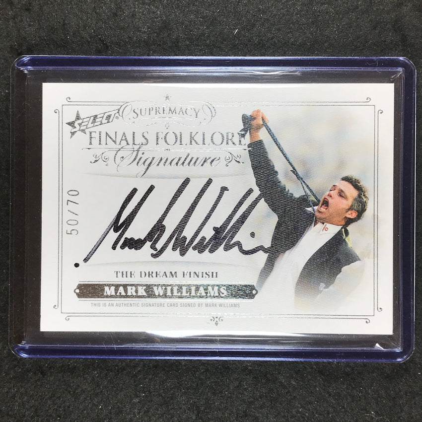 2019 Select AFL Supremacy MARK WILLIAMS Finals Folklore Signature 50/70