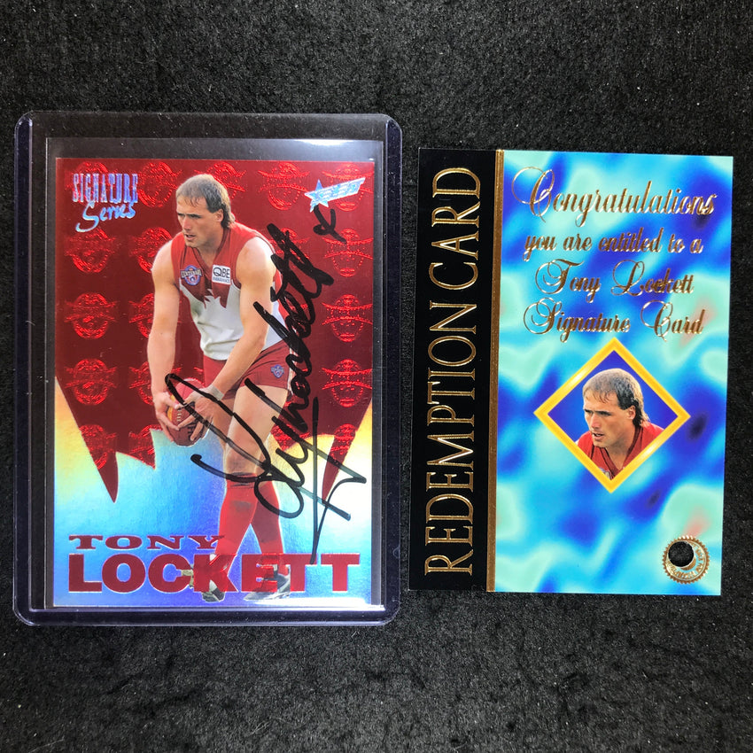 1996 Select AFL Series 2 TONY LOCKETT Signature 56/500