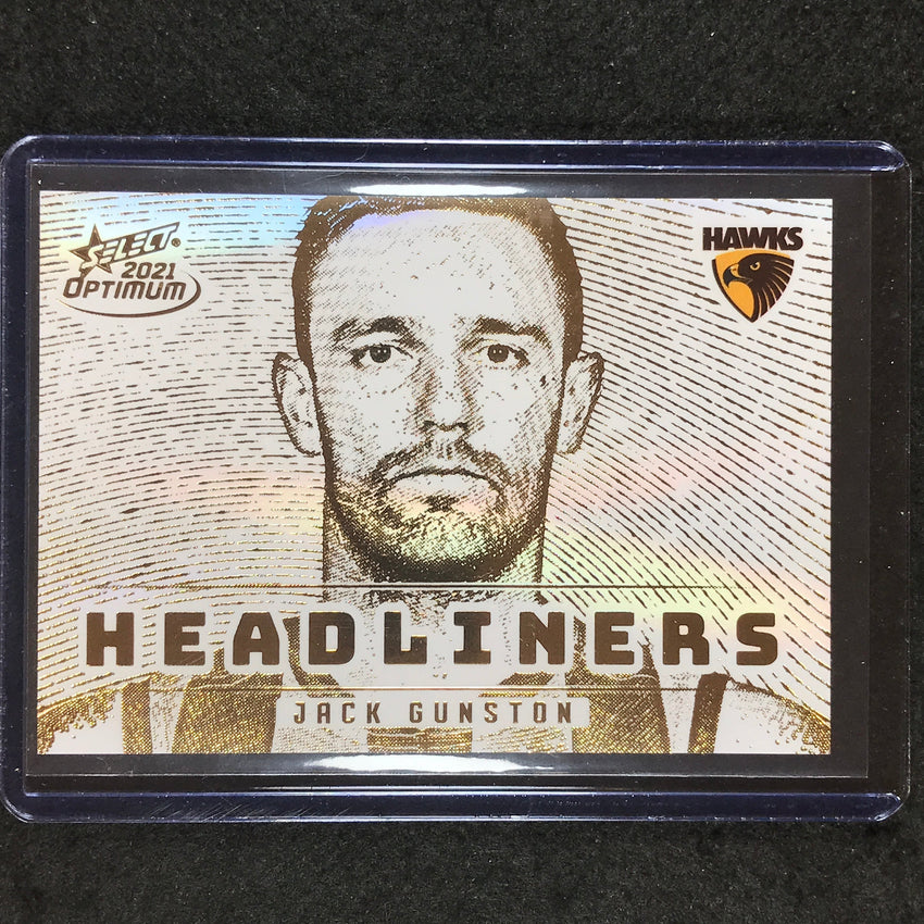 2021 Select AFL Optimum JACK GUNSTON Headliners Gold 24/25
