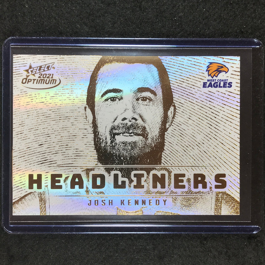 2021 Select AFL Optimum JOSH KENNEDY Headliners Gold 20/25