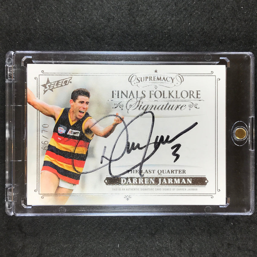 2019 Select AFL Supremacy DARREN JARMAN Finals Folklore Signature 66/70