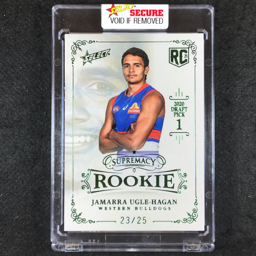 2021 Select AFL Supremacy Rookie JAMARRA UGLE HAGAN Platinum Green 23/25
