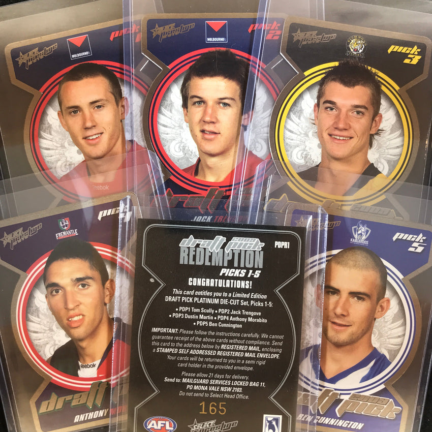 2010 Select Prestige SCULLY TRENGOVE MARTIN MORABITO CUNNINGTON 2009 Set 165/200