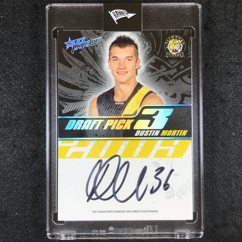 2010 Select AFL Prestige DUSTIN MARTIN Draft Pick Signature 400/400