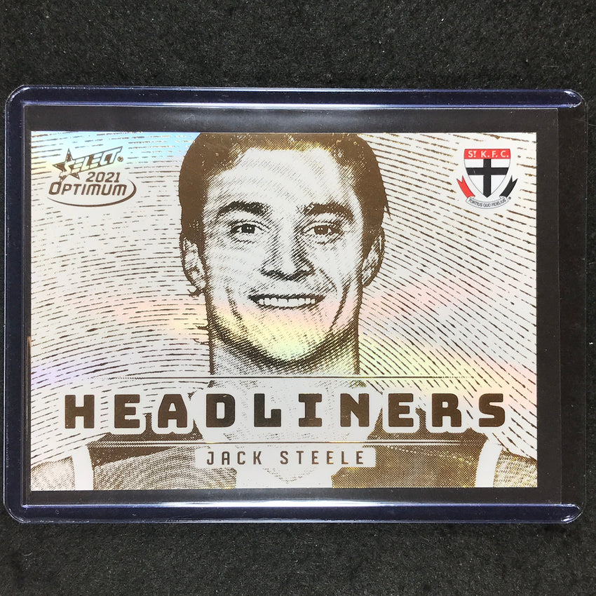 2021 Select AFL Optimum JACK STEELE Headliners Gold 03/25