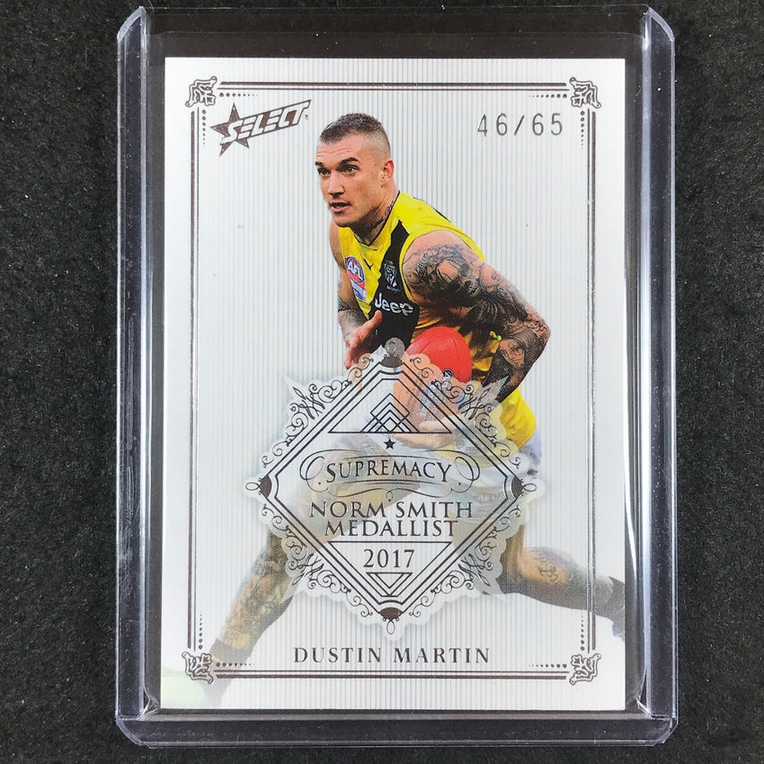 2019 Select AFL Supremacy DUSTIN MARTIN Norm Smith Medallist 46/65