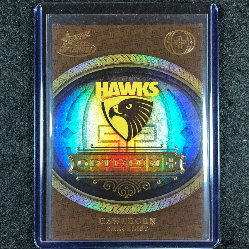 2022 Select AFL Optimum HAWTHORN Optimum Plus Logo Checklist 62/115