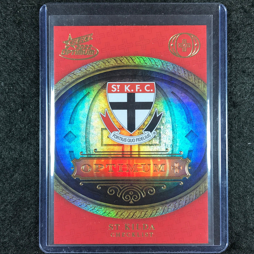 2022 Select AFL Optimum ST KILDA Optimum Plus Logo Checklist 72/115