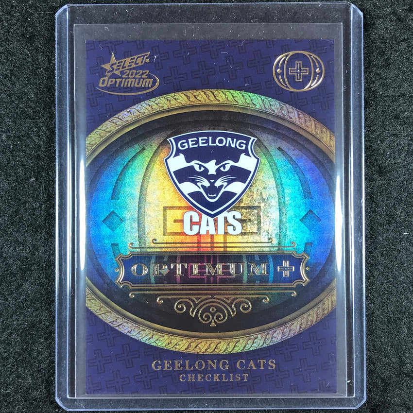 2022 Select AFL Optimum GEELONG Optimum Plus Logo Checklist 004/115