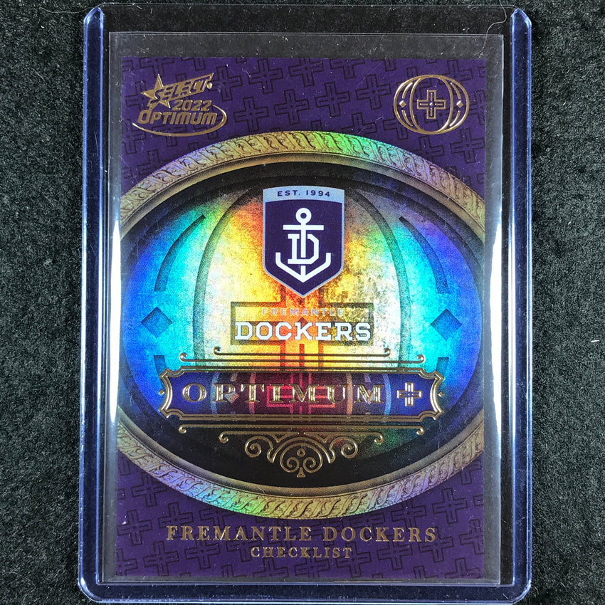 2022 Select AFL Optimum FREMANTLE Optimum Plus Logo Checklist 61/115