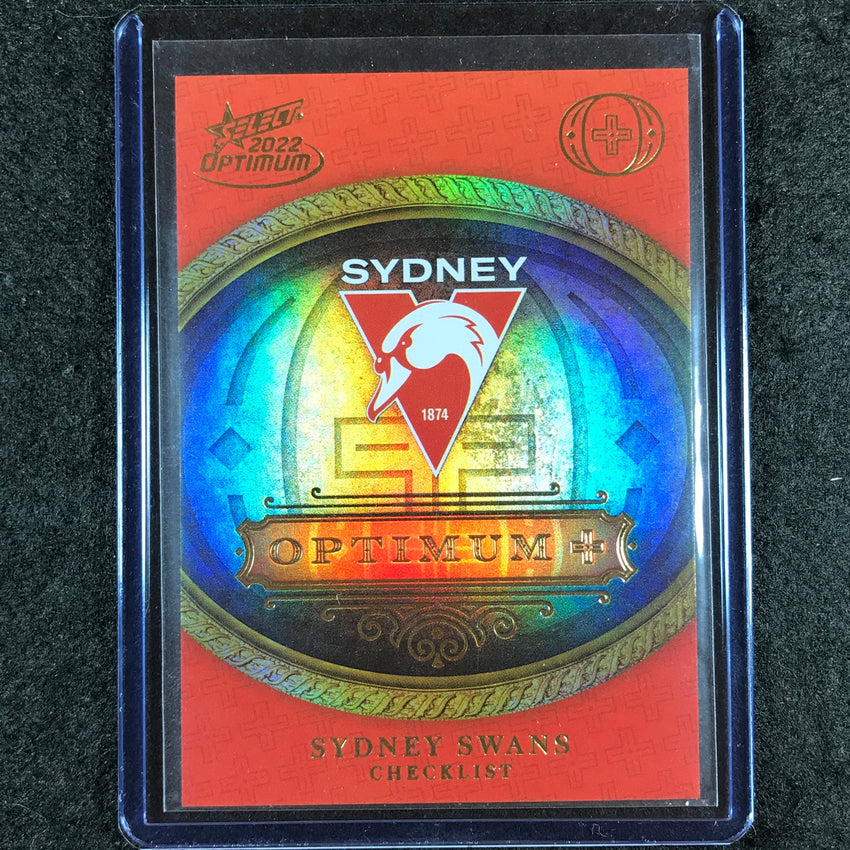 2022 Select AFL Optimum SYDNEY Optimum Plus Logo Checklist 44/115