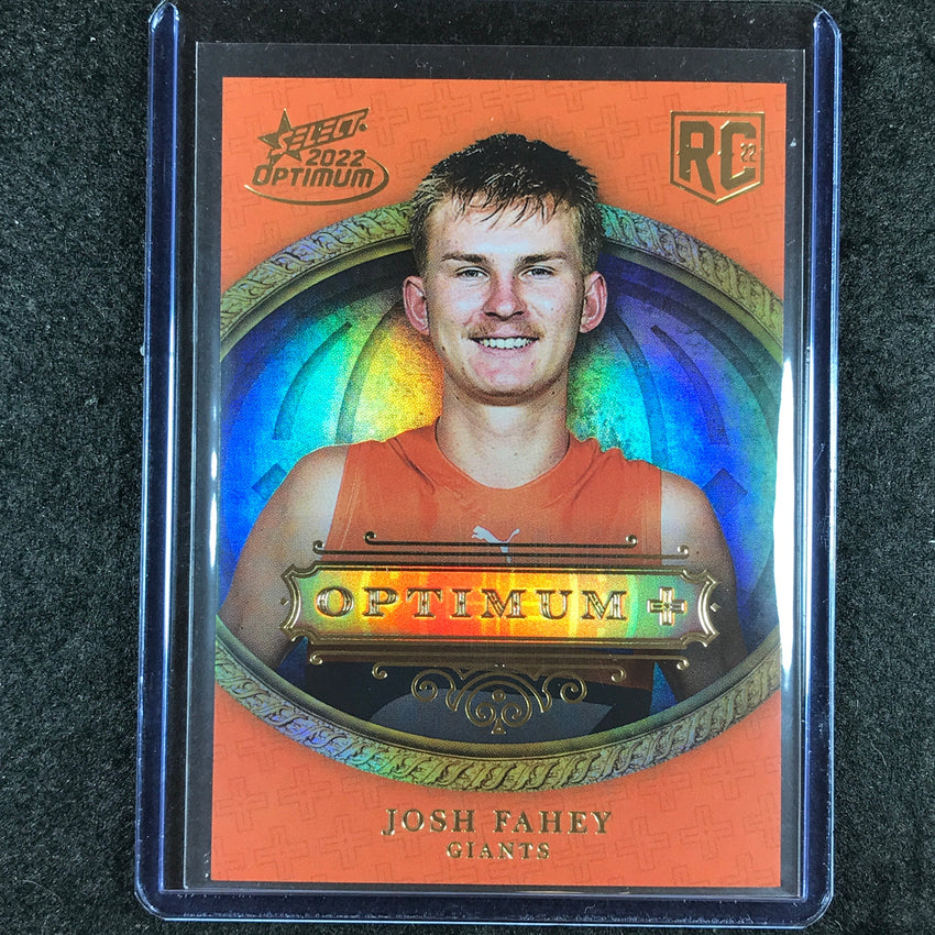2022 Select AFL Optimum JOSH FAHEY Optimum Plus RC 28/115