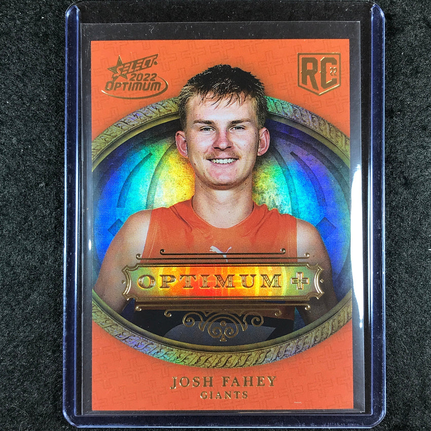 2022 Select AFL Optimum JOSH FAHEY Optimum Plus RC 76/115
