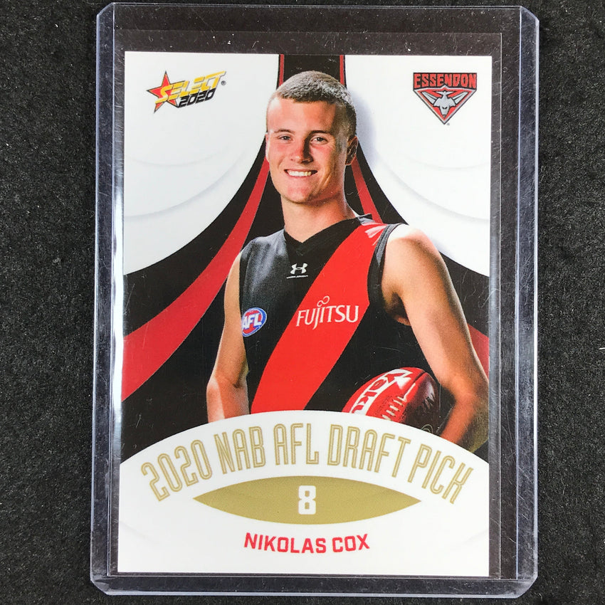 2020 Select AFL NAB Draft Pick NIKOLAS COX Draft Pick 8 123/208